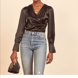 NWT reformation silk top